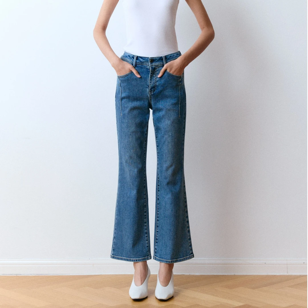 ONLY2026春季新品水洗复古牛仔裤喇叭裤显瘦女|126149010