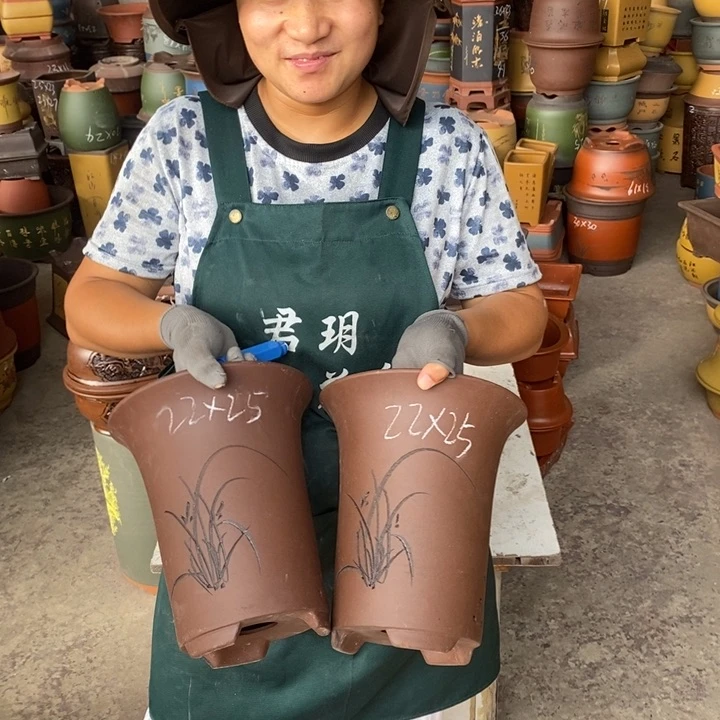 紫砂花盆盆栽花卉苗木种植