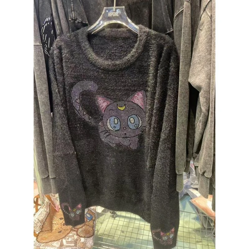 【20243130】毛衣上衣毛线衫女秋冬外搭慵懒风毛衣