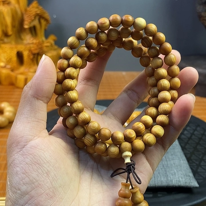 柏木崖柏0.8长串108颗