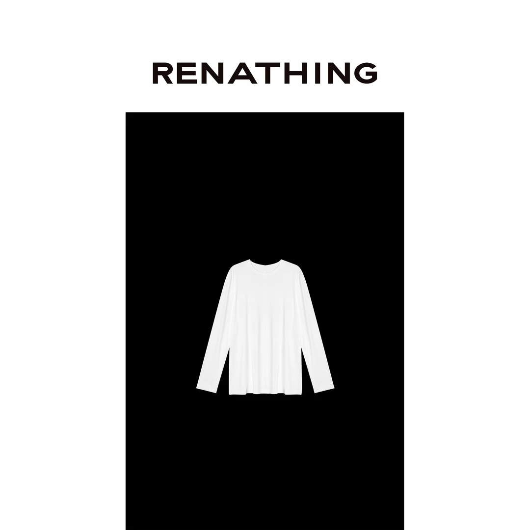 【RENATHING】男士圆领长袖T恤