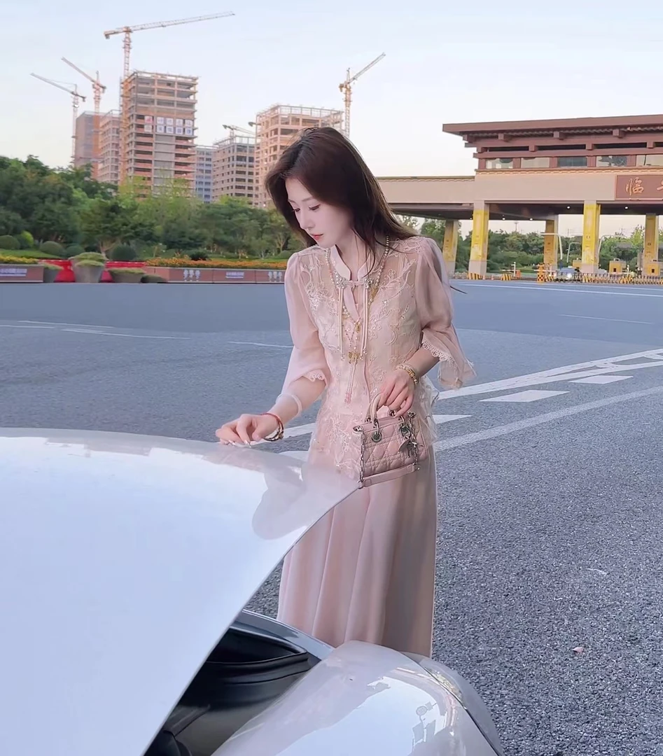 【婷婷】《桃花诺》重工盘扣仙女套装 TTH2SX299 【Q】