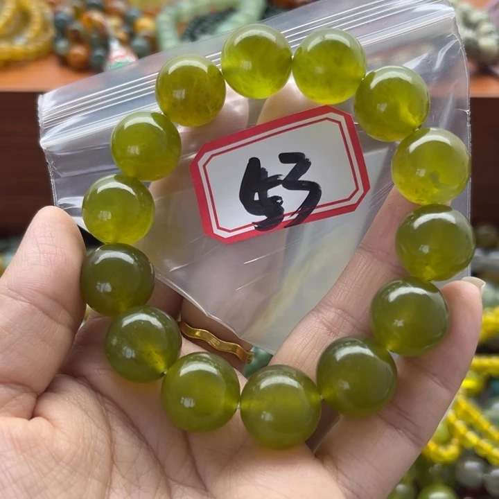 未镶嵌蛇纹石玉手链