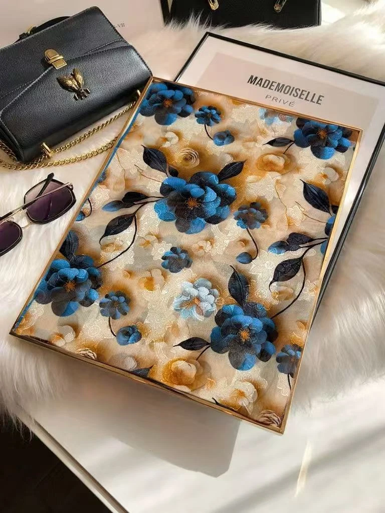 【兰花】180/70剪花长巾防晒丝巾