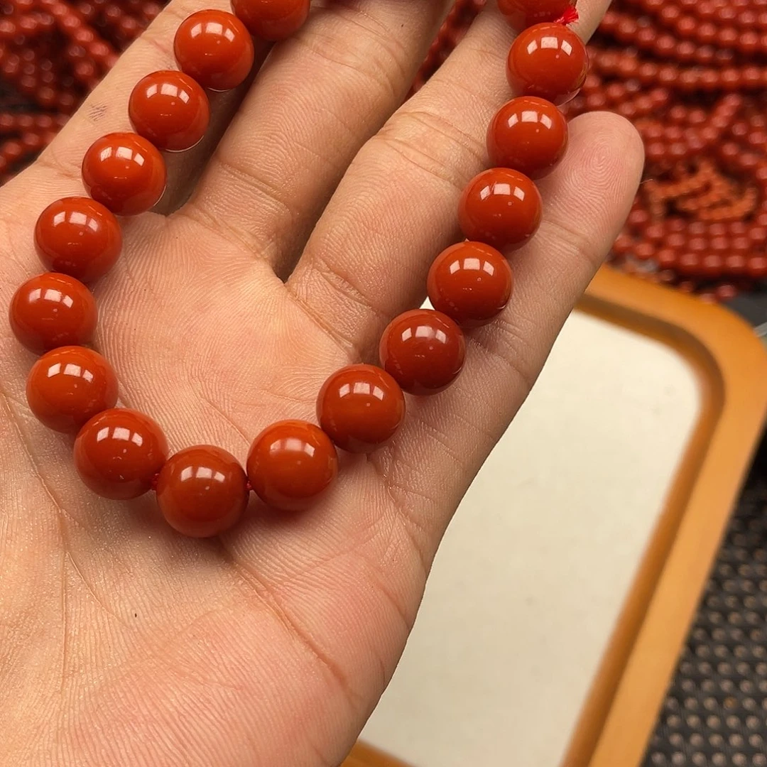 南红玛瑙未镶嵌手链南红手串10