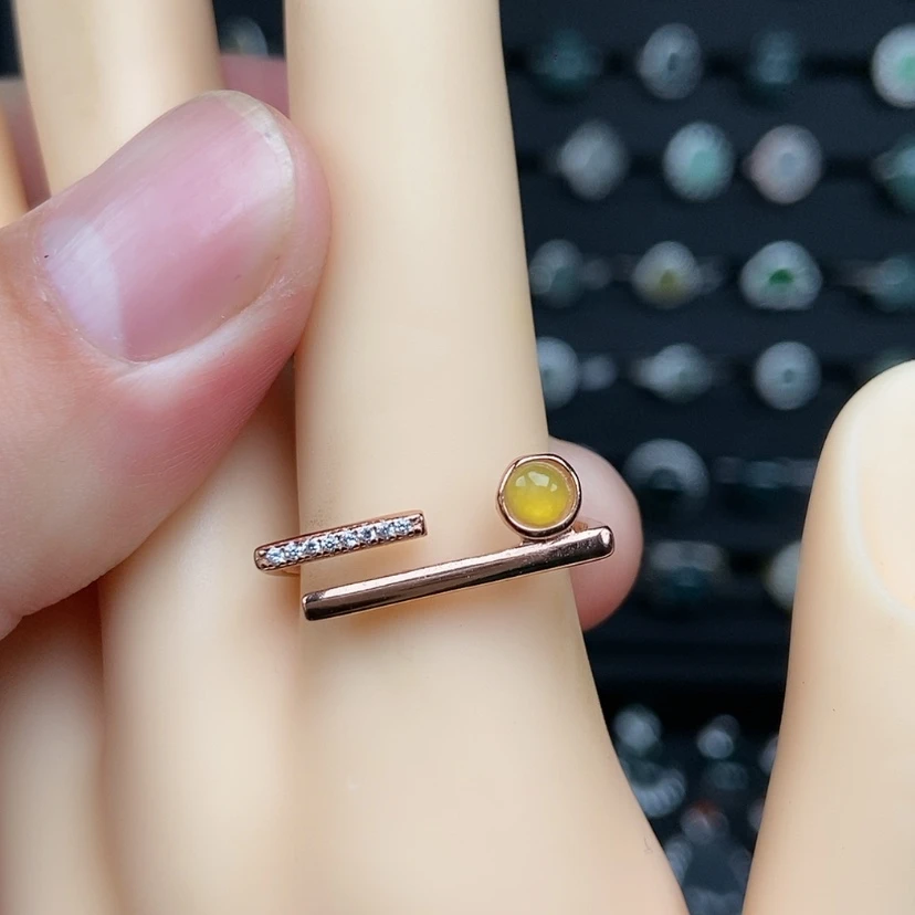 【闪购商品】银S925镶嵌戒指翡翠