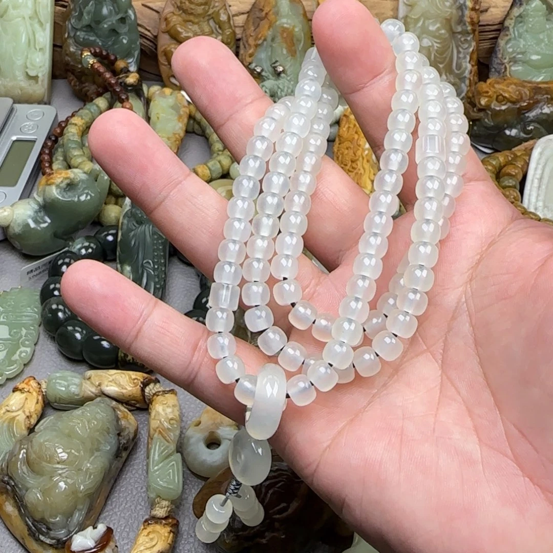 蛇纹石玉合金手串