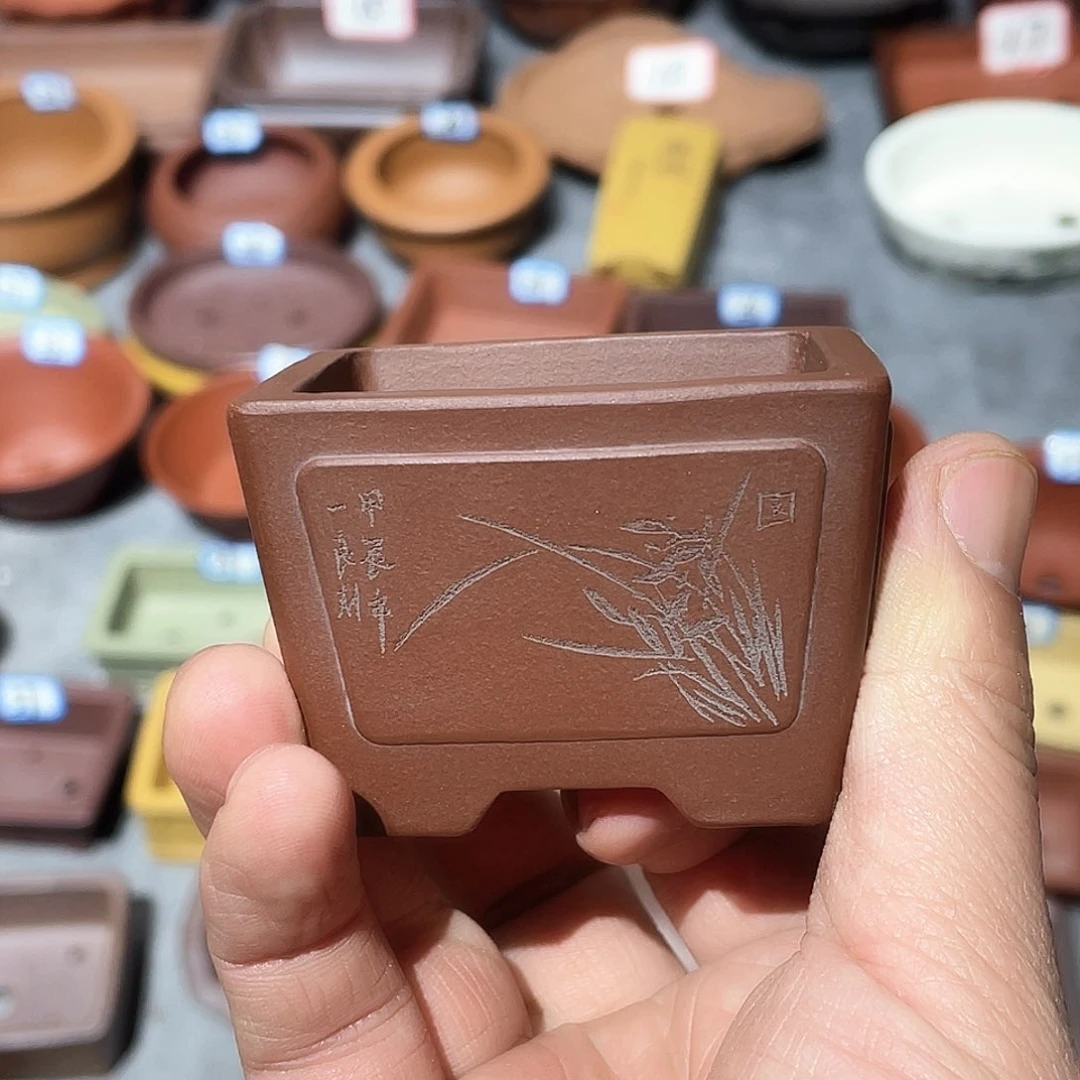 紫砂时****者紫砂小盆5^4*3.5