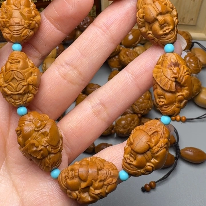 橄榄核手串/手链云*雪福利财神