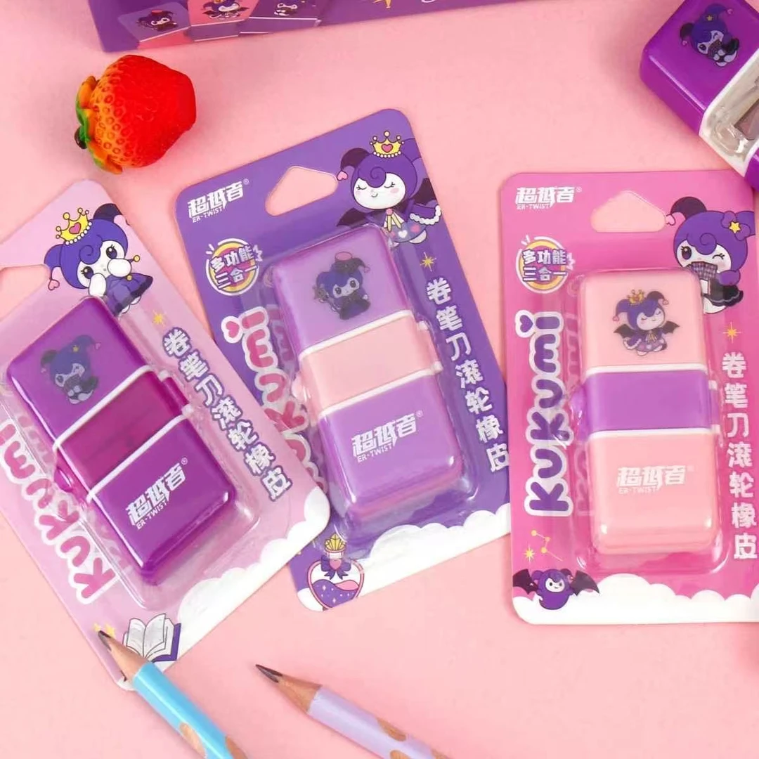 超越者6211三合一滚轮橡皮擦卷笔刀轻松扫屑不留痕