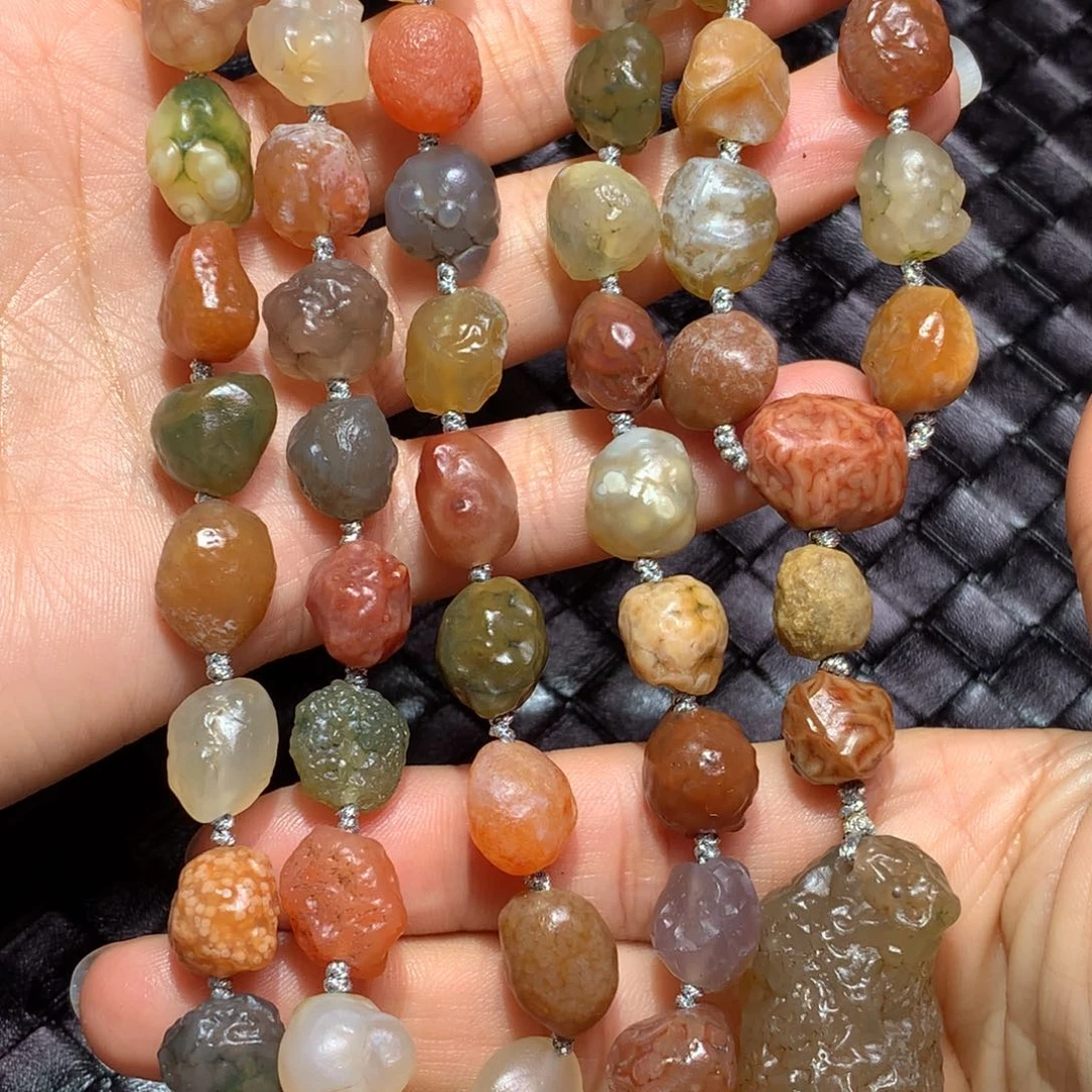 未镶嵌玛瑙/玉髓珠宝半成品