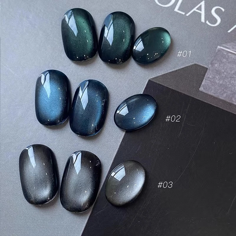 2025年新款快乐星球系列猫眼甲油胶玻璃珠晶石爆闪显白美甲店用