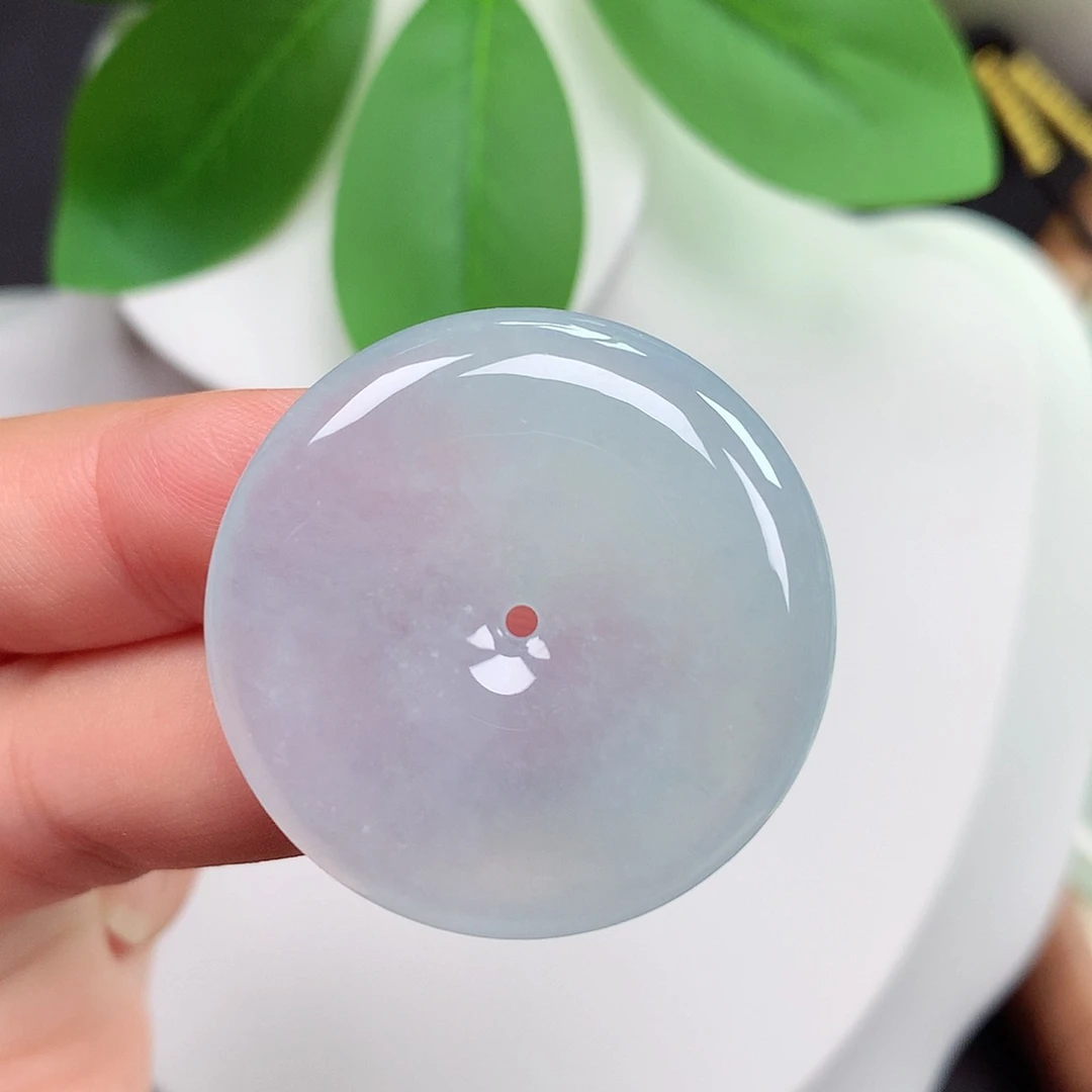 颈饰未镶嵌翡翠平安扣 33.8x6.0mm