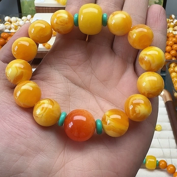 周***姐非金属精品老蜡色素串搭配一条