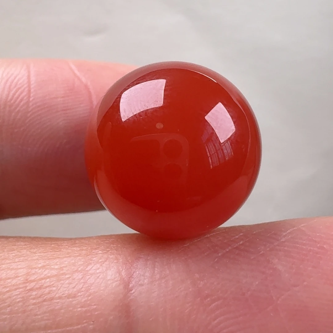 南红玛瑙未镶嵌圆珠14.2