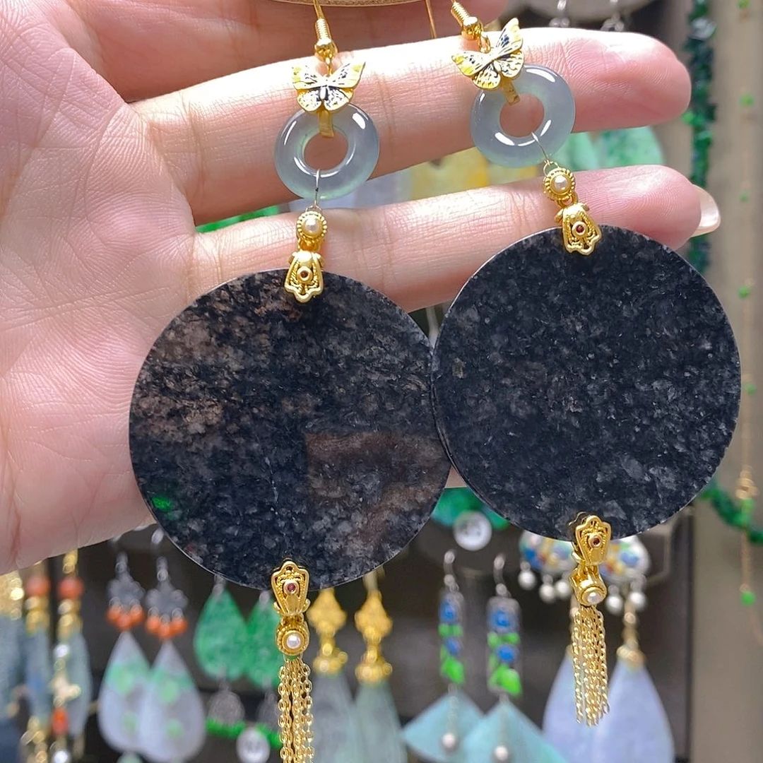 未镶嵌翡翠耳饰翡翠