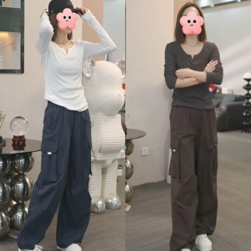 【促织鸣梭】2025早秋设计感新款上衣+复古潮流休闲裤LK2505445