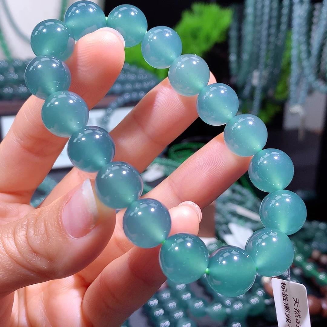 翡翠未镶嵌手链天然a货翡翠手串12mm