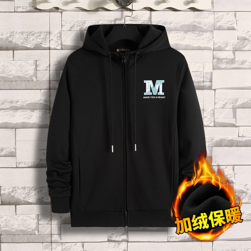 曼西尔奴男士连帽加绒保暖休闲夹克22281219TM