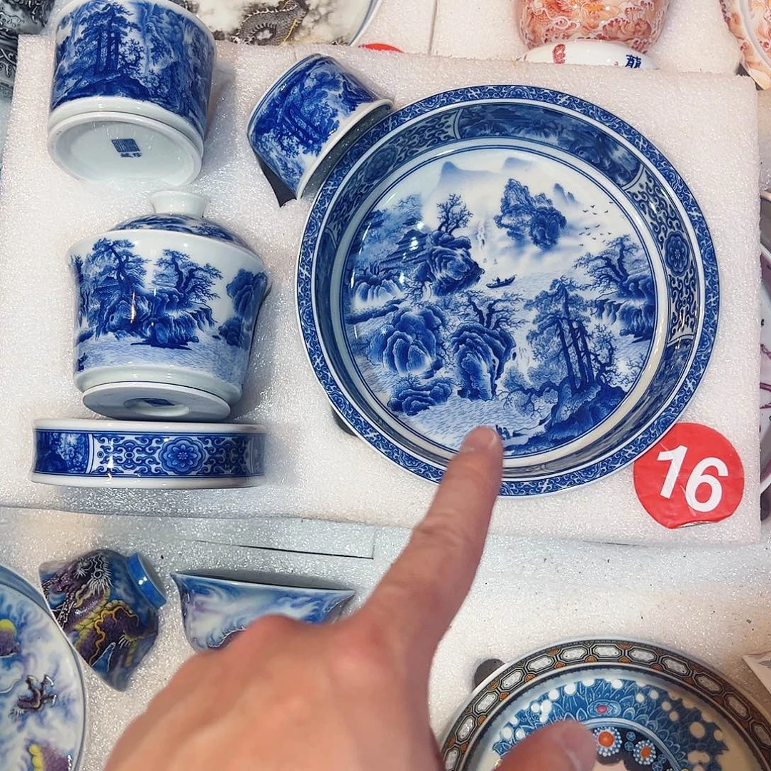 景***轩春山图五件套72882828