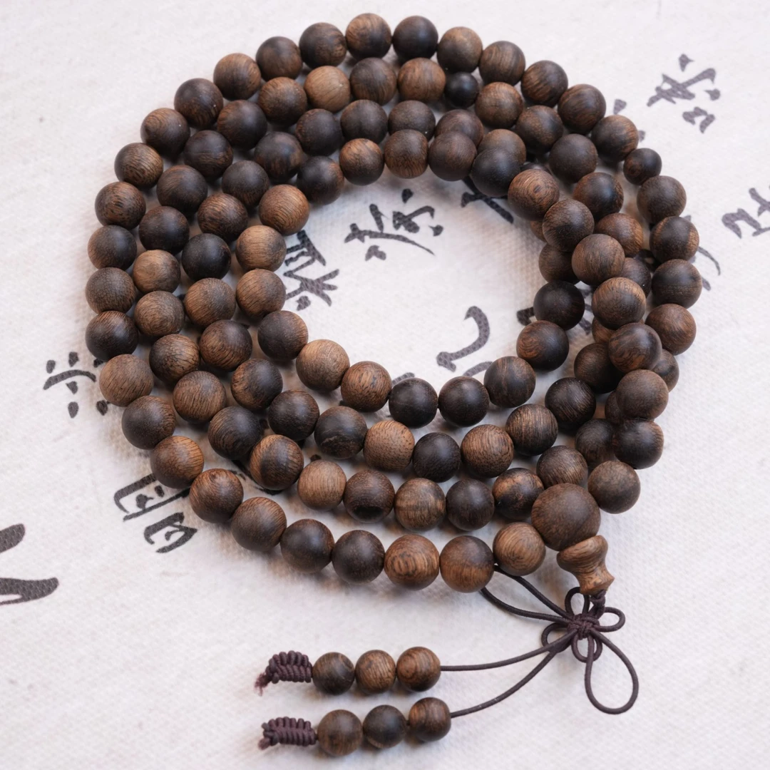 沉香达拉干沉水级沉香0.8多圈圆珠（多样性发货一条）