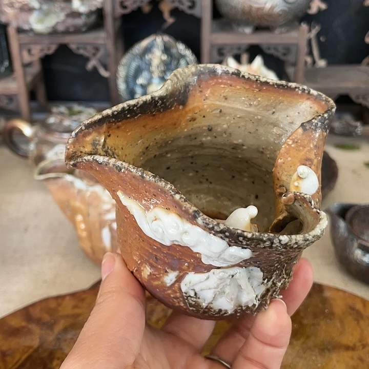 訫***語精品柴烧大漏特漏捡漏