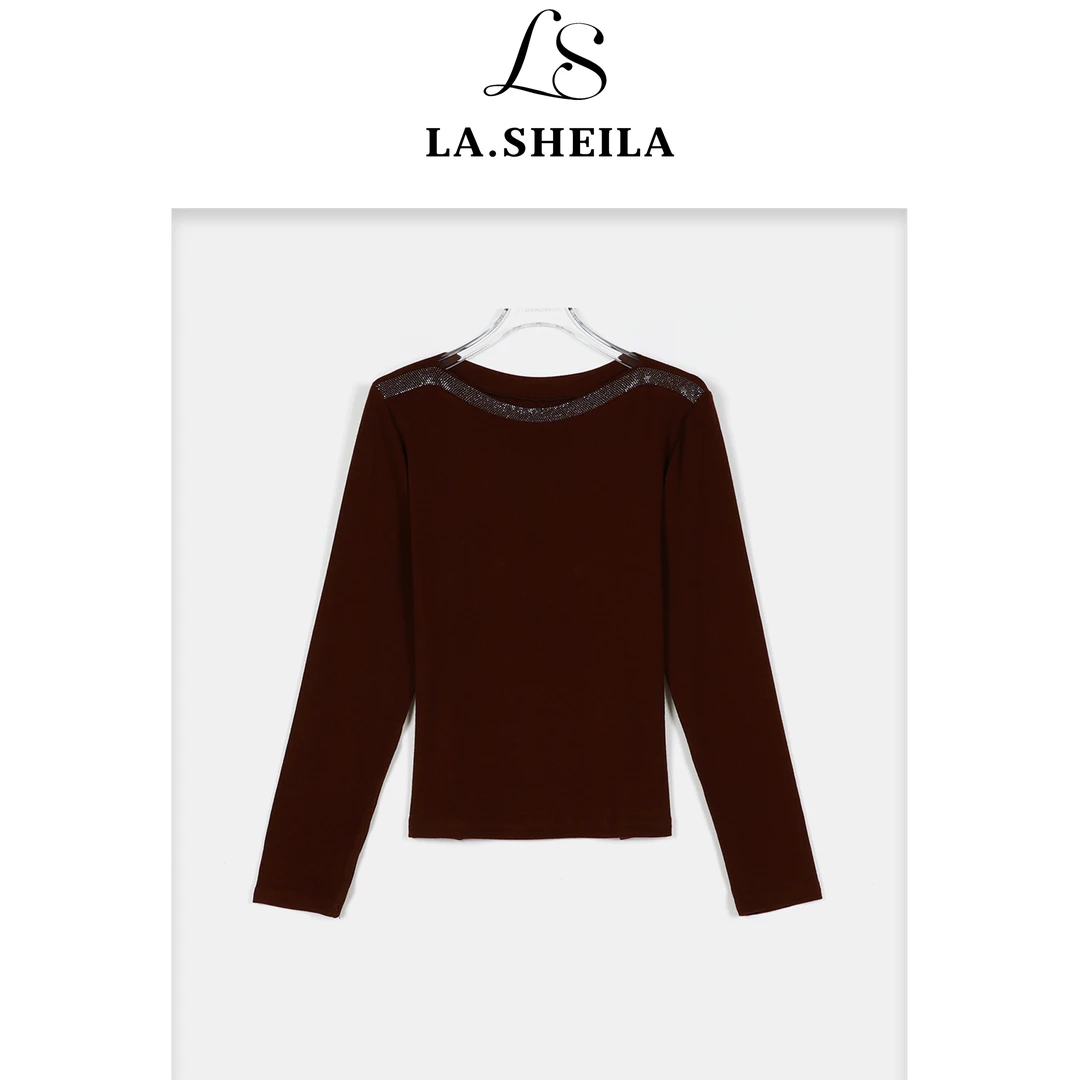 LA.Sheila 重工水钻女王打底上衣253-SY/0922-3102229