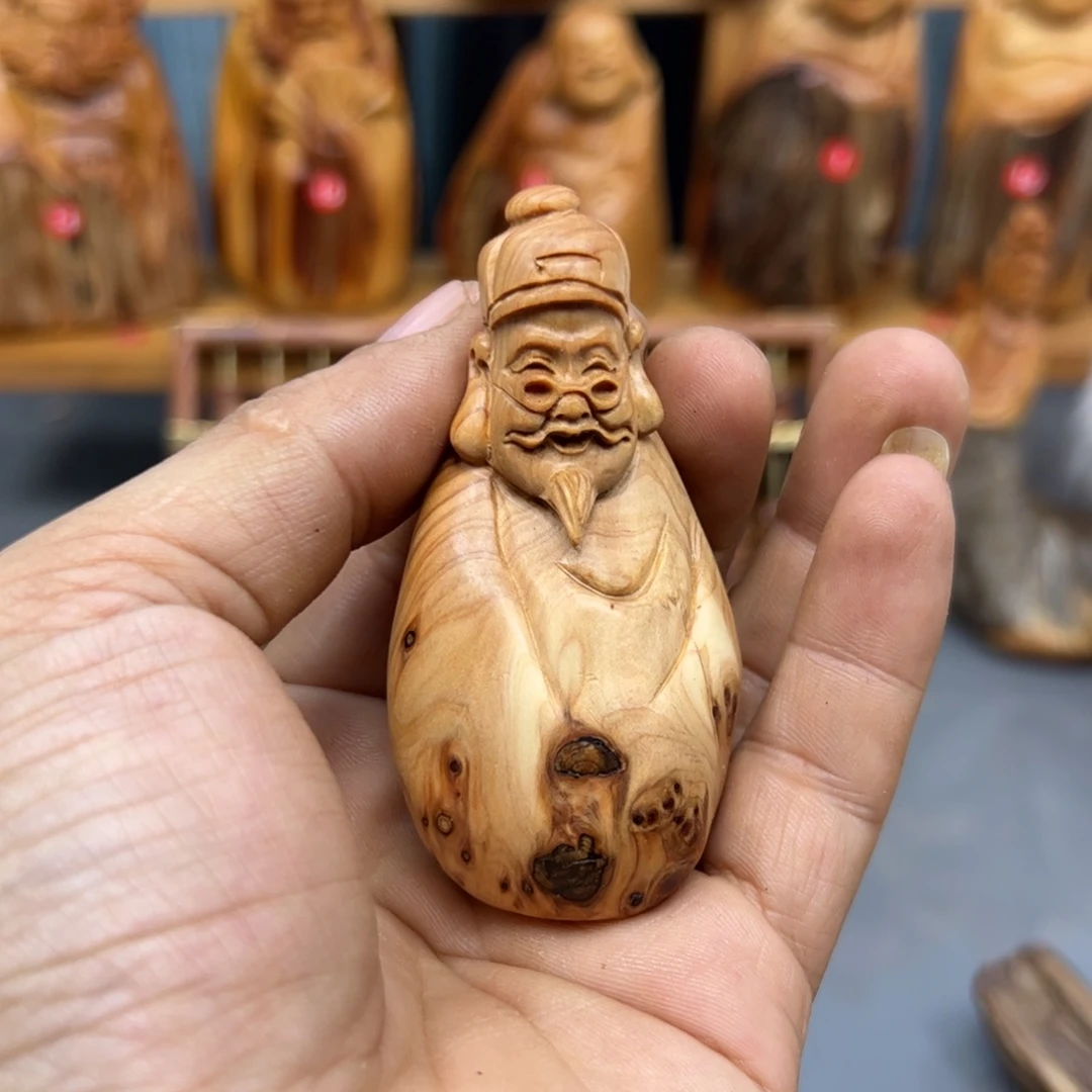 杨***练木崖柏木摆件手把件