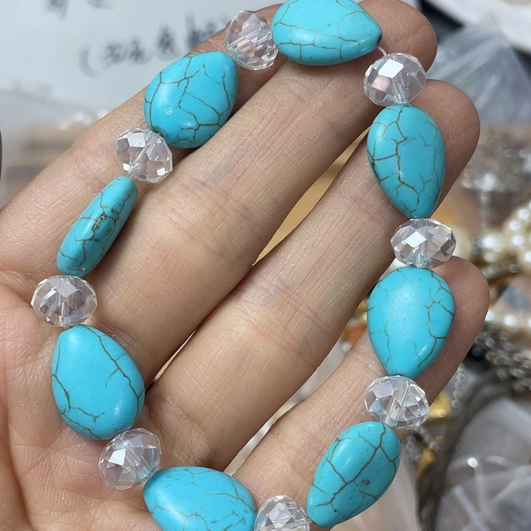 大理石铁合金手链