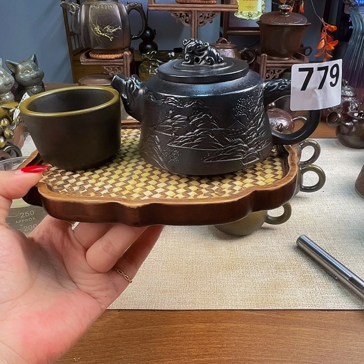 柴烧壶泡茶香柴燒壺泡茶香