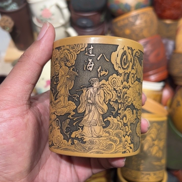 紫砂茶杯宜兴紫砂主人杯