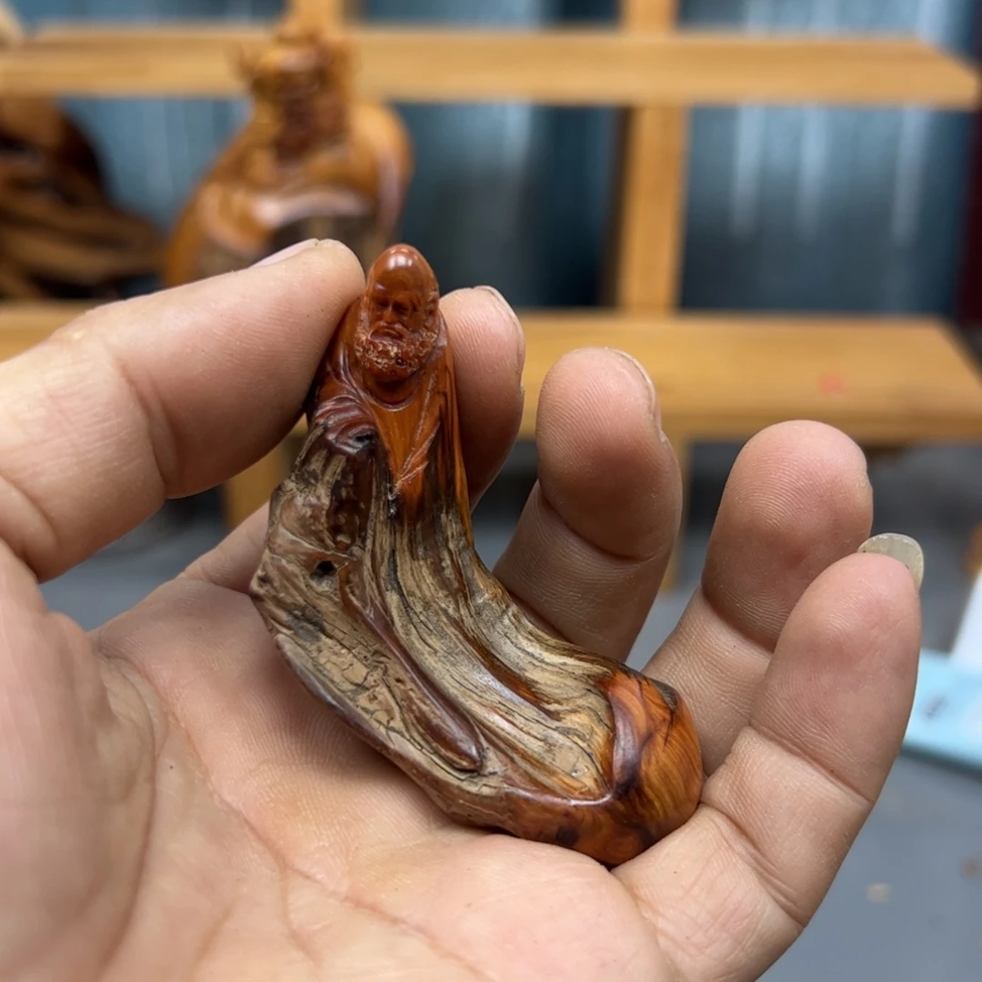 用***3木崖柏木摆件手把件