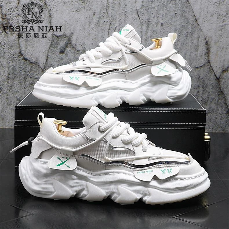 法莎尼亚老爹鞋男透气网红鞋子男款夏季潮流百搭厚底运动休闲男鞋