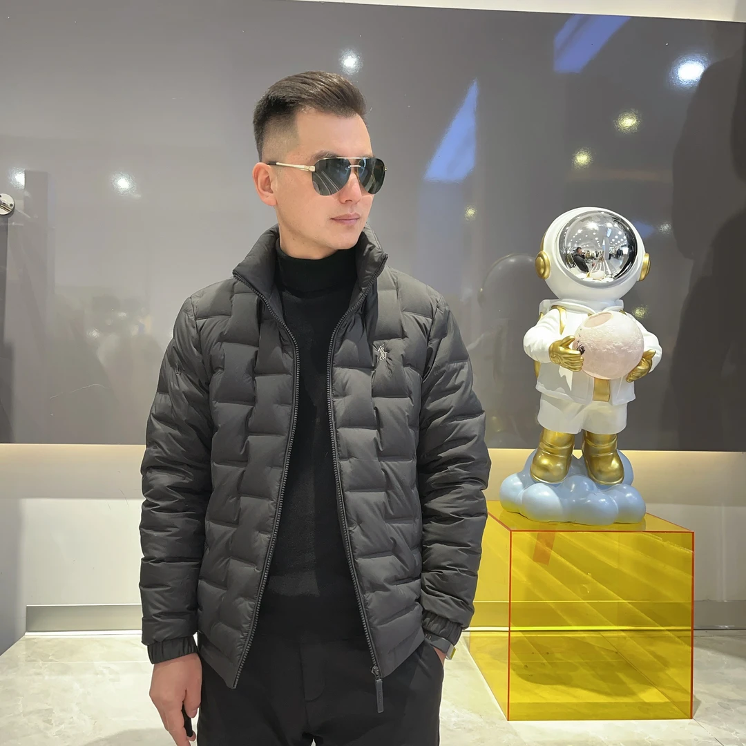 YUANSU 简欧轻奢冬季新款男士百搭90鸭绒立领商务简约9720