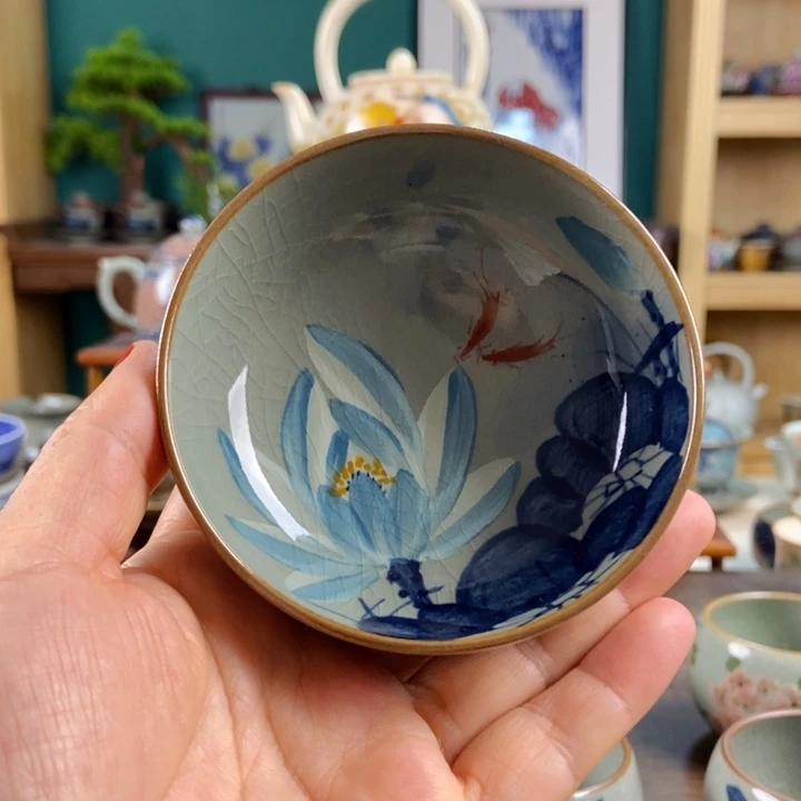 瓷片明**风手工制作工艺精湛等特点