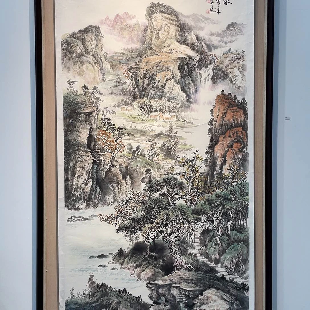 国画凌行志手绘作品