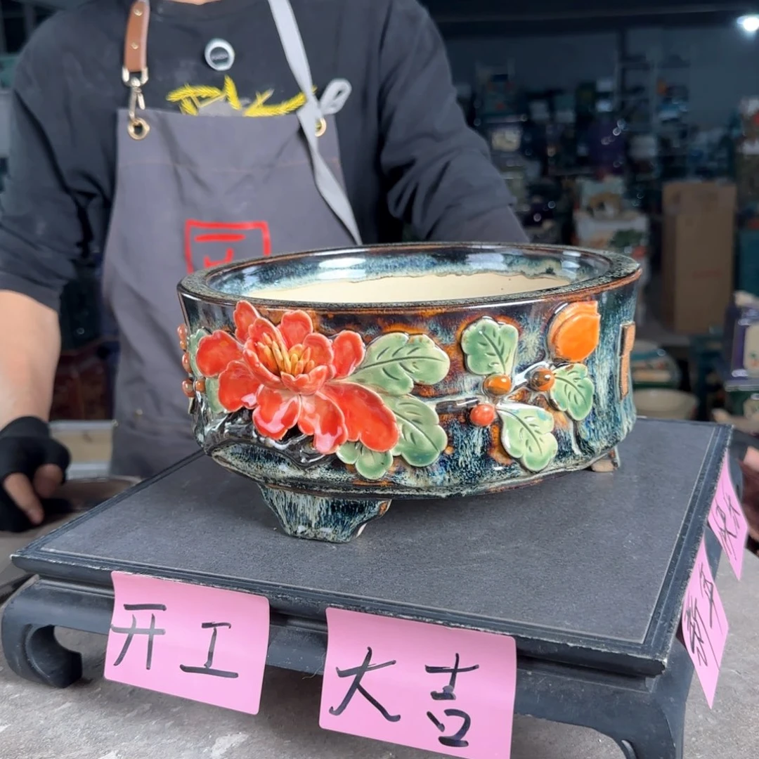 一风堂石湾花盆。