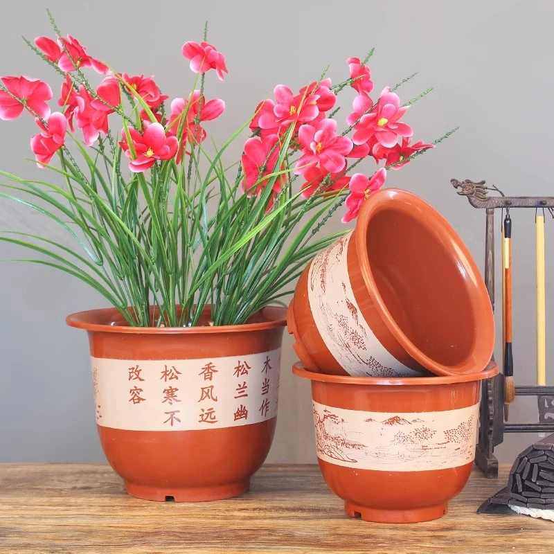 特大号加厚塑料树脂花盆耐磨适合种树养花