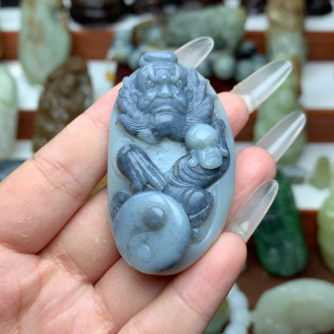 和田玉未镶嵌挂件