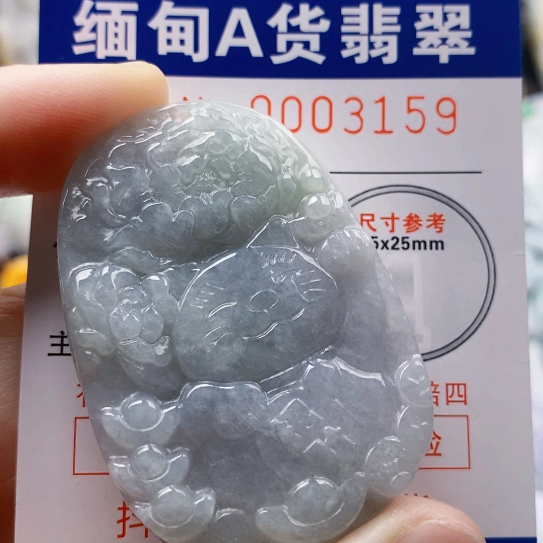 翡翠未镶嵌吊坠(不含链)