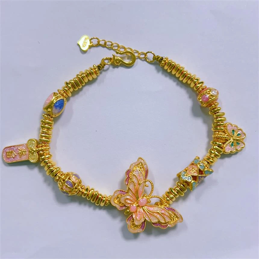 福满圆珠宝1 足金999投资金 精品花丝蝴蝶碎金