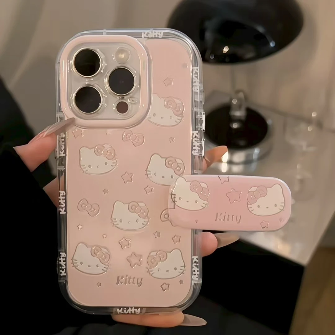 羽纱奶油蝴蝶结星星猫咪手机壳适用苹果16华为p70oppo小米15vivo