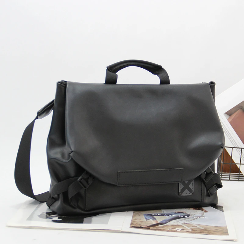 新款单肩包 男士斜挎包时尚简约邮差包手提电脑包韩版ipad挎包