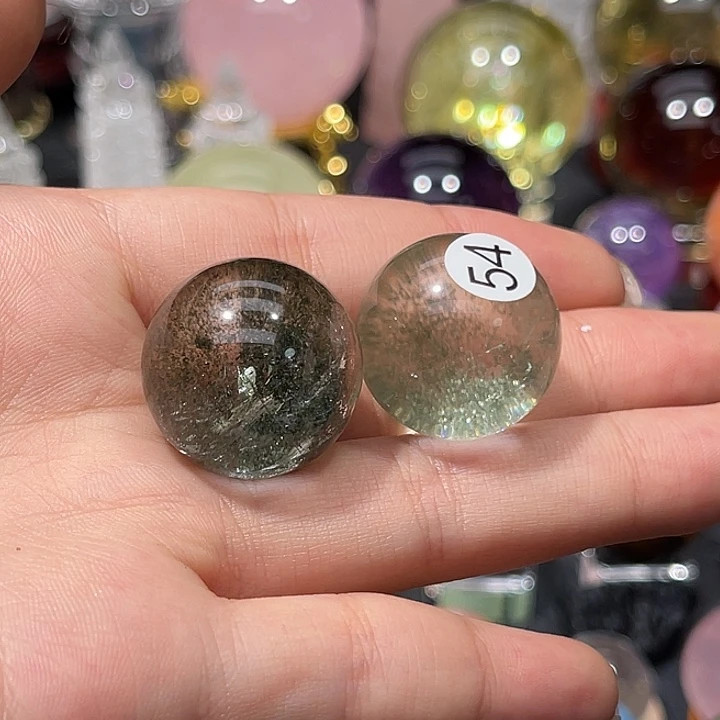 小***饼未镶嵌水晶珠宝半成品微瑕打通孔不退不换2.3