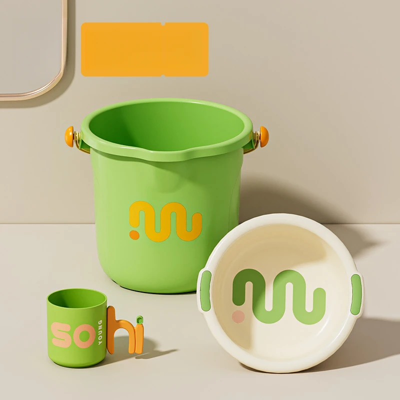 学生洗漱用品套装宿舍用水桶加厚塑料桶洗衣洗澡桶皂盒脸盆套装