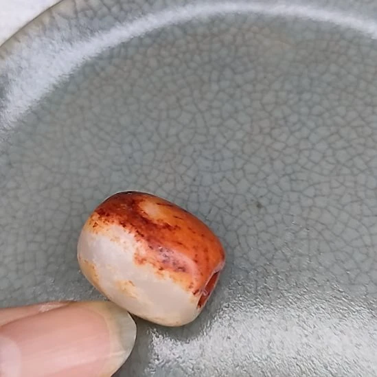 摆件开片瓷器瓷片摆件