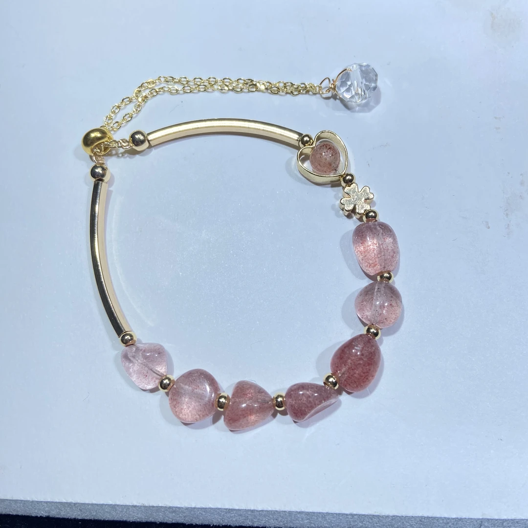 【大林家】草莓酱随型手链可调节长度