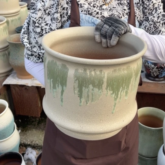 紫砂花盆口25高25正品正品