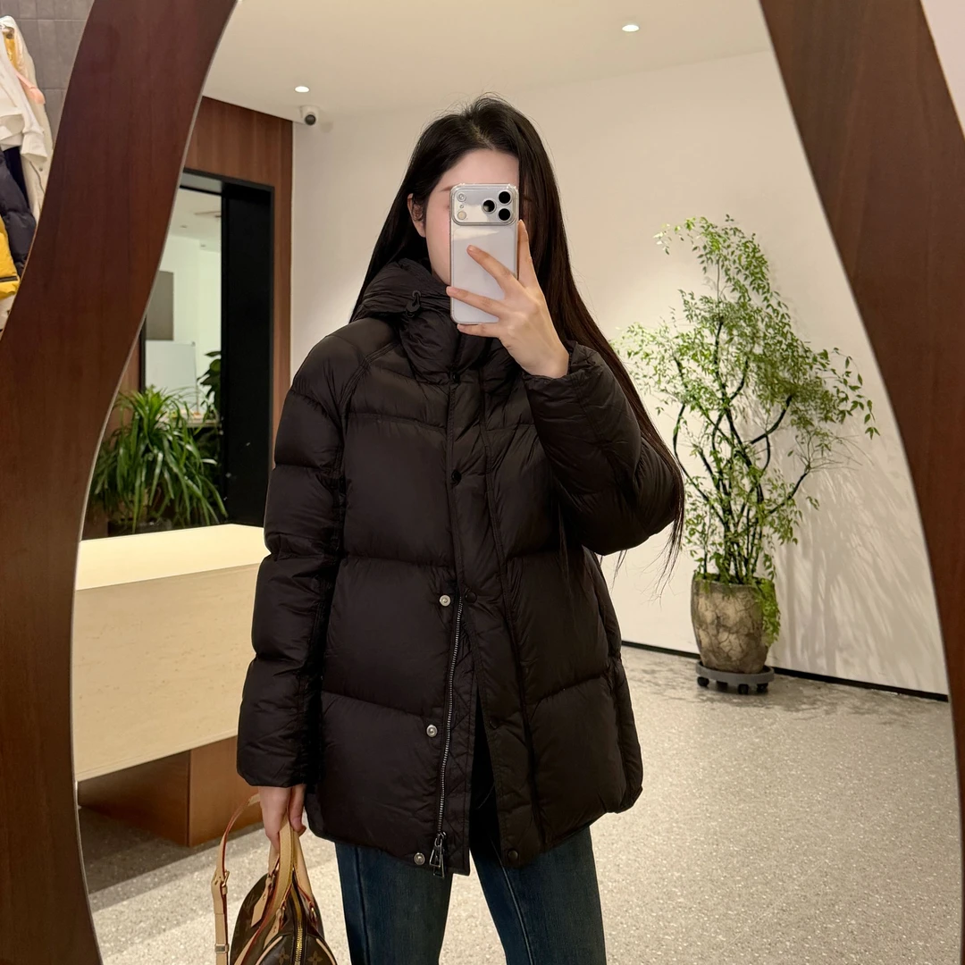 宿慕SUMU百搭经典90白鸭绒连帽羽绒服12-15冬季新款保暖羽绒服011