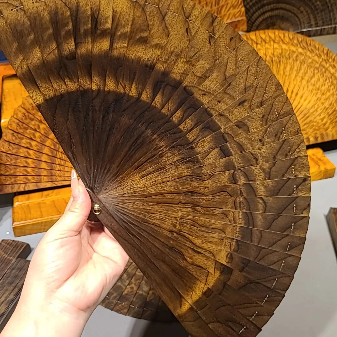 扇子21小叶桢楠金丝楠木苏扇阴沉